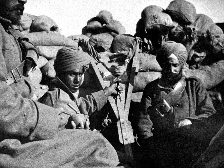 indians supporting the war